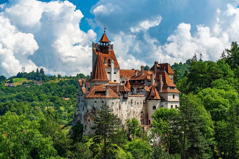 Bran Castle near Brasov, known as Dracula's Castle in Transylvania, Romania, Europe