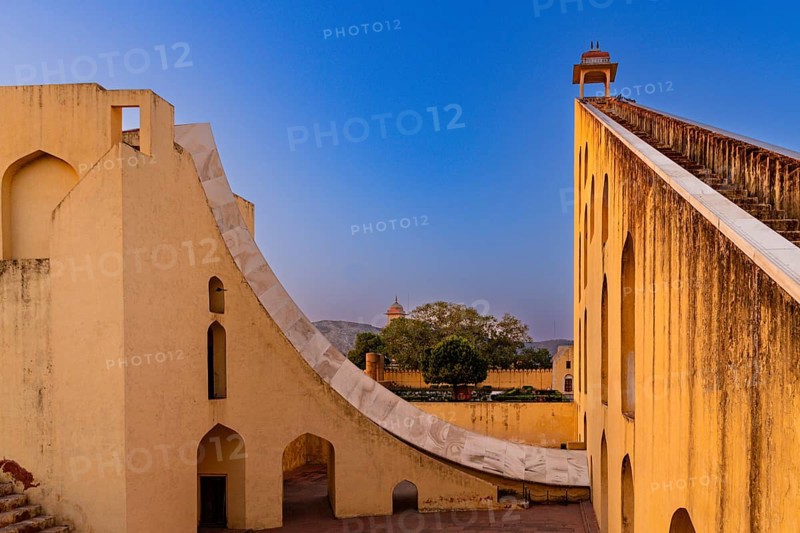Die große Sonnenuhr von Jantar Mantar, Jaipur, Rajasthan, Indien