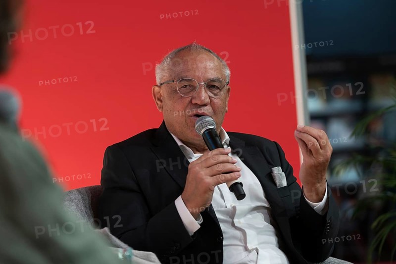 FRANKFURT AM MAIN, Germany, October 21 2023: Felix Magath (*1953, German association football player and manager) on stage at the 75th Frankfurt Book Fair, Europe