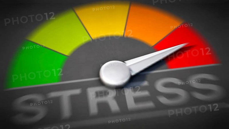 Symbolic image on the subject of stress, stress load, stress management, etc