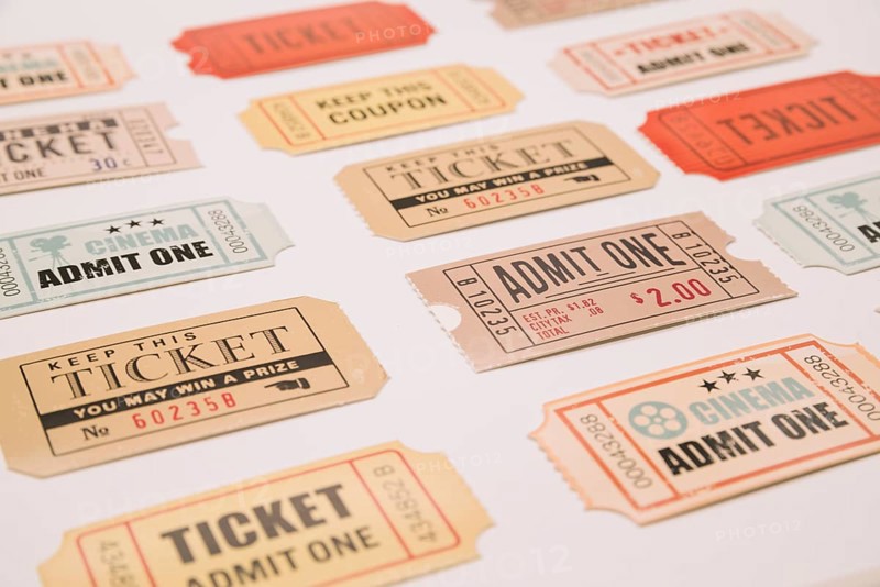 Vintage cinema tickets