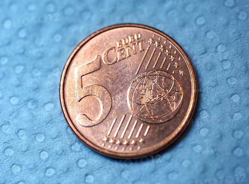 5 euro cent coin, copper, pay side