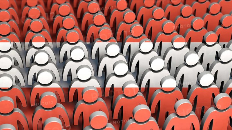 Symbolic image on the topic of demography in Austria