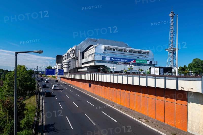 ICC, International Congress Centre, Radio Tower and A100 city motorway, Westend, Berlin, Germany, Europe