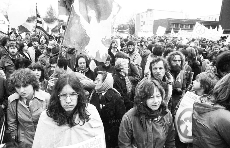 The traditional Easter March Ruhr 1982, Germany, Europe