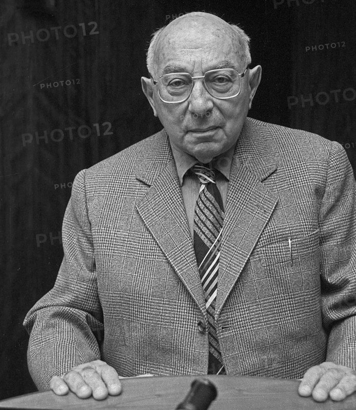 Germany, Berlin, 23. 03. 1991, Prof. Hans Mayer, literary scholar, critic, writer, musicologist, lawyer, social researcher, Europe