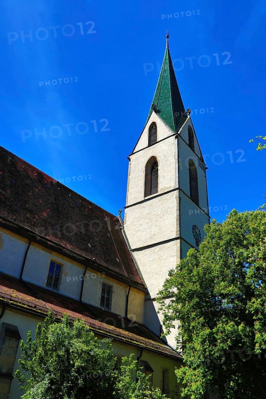 The collegiate church of St. Moriz is a sight in the historic town centre of Rottenburg am Neckar. Rottenburg am Neckar, Tübingen, Baden-Württemberg, Germany, Europe