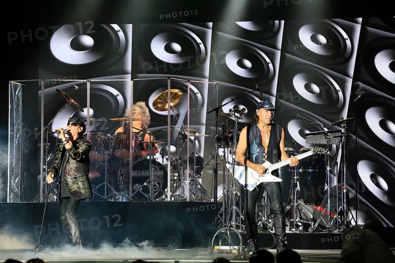 Hard rock band Scorpions at a concert in the Principality of Monaco