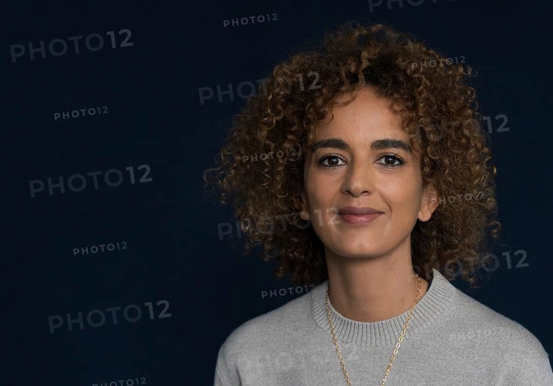 FRANKFURT AM MAIN, Germany, October 20 2022: Leila Slimani (*1981, French-Moroccan writer and journalist) at the 74th Frankfurt Book Fair, Europe
