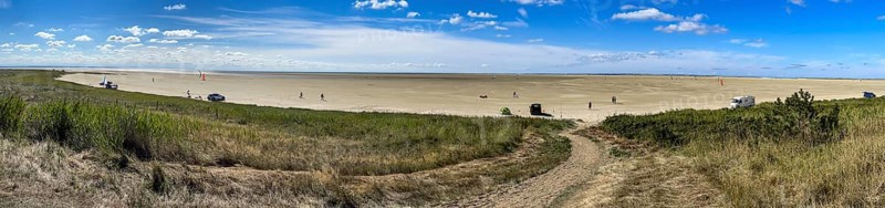 Panorama, dunes on Sønderstrand, Rømø, Denmark, Europe
