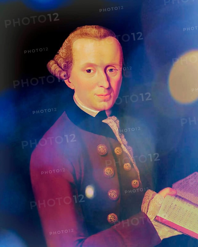 Immanuel Kant, 1724, 1804, German philosopher of the Enlightenment, digital edited according to Johann Gottlieb Becker