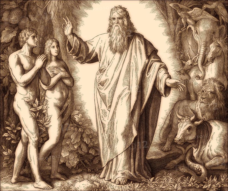 Creation of Humanity, by Julius Schnorr von Carolsfeld, 1860