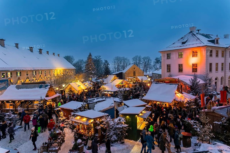 Christmas market at Königstein Fortress in Saxon Switzerland