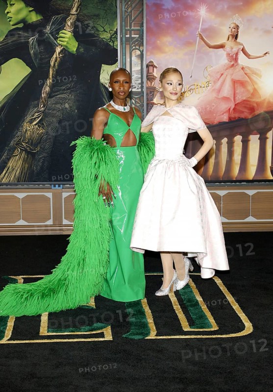 Cynthia Erivo and Ariana Grande at the Los Angeles premiere of 'Wicked' held at the Dorothy Chandler Pavilion in Los Angeles, USA on November 9, 2024., Los Angeles, California, USA, North America