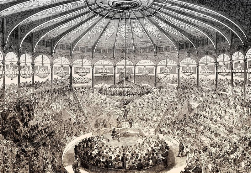 Elijah, oratorio by Felix Mendelssohn, Cirque d'Été, former Parisian theatre, Paris, France, 1857, Europe
