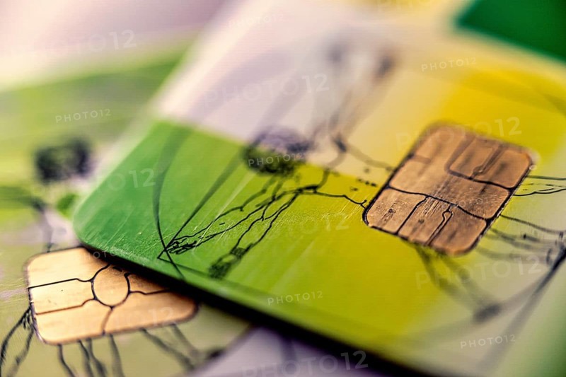 Electronic health card for health insurance policyholders, detail, Germany, Europe