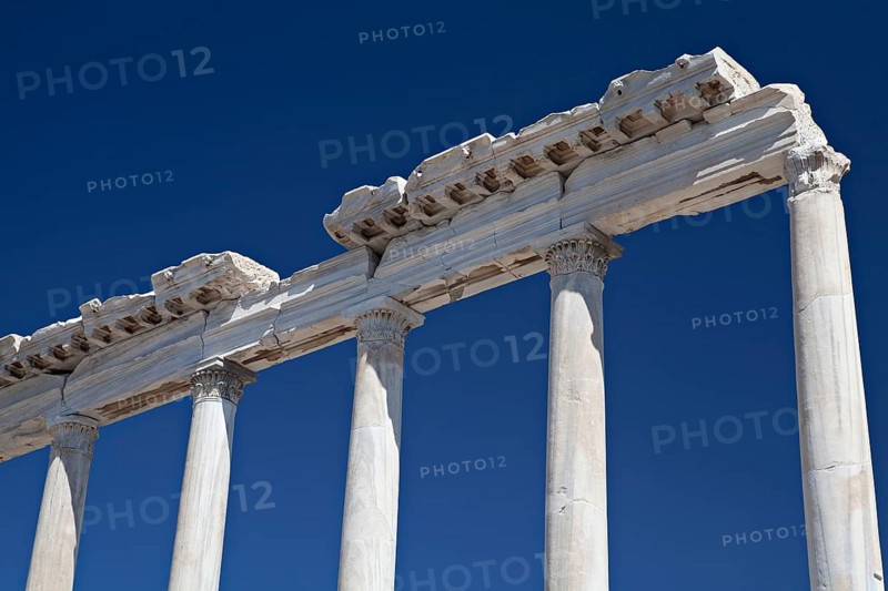 Temple of Trajan, Bergama, Izmir, Turkey, Asia