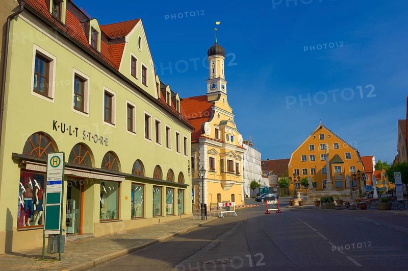 Friedberg, Town Hall, Swabia, Bavaria, County Aichach-Friedberg, Germany, Europe