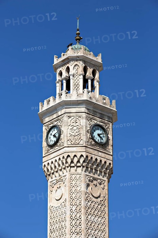Konak Clock Tower, Izmir, Turkey, Asia