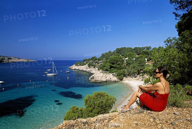 Cala Salada, Ibiza, Balearic Islands, Spain, Europe