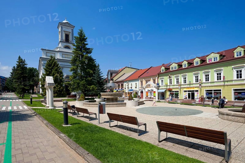 Protestant Church, Namestie sv. Egidia Square, Spisska Sobota District, Poprad, Georgenberg, Slovakia, Europe