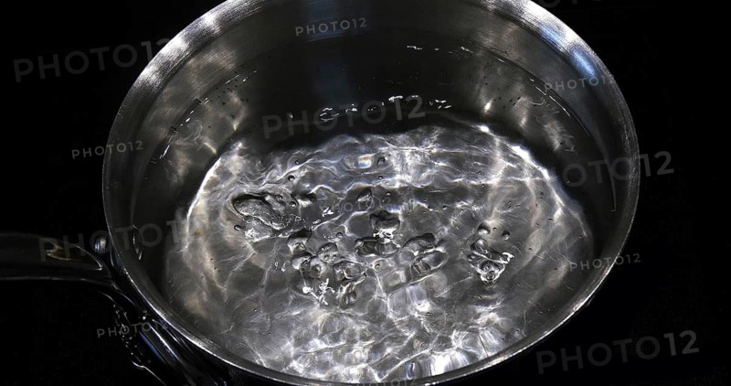 Hot Boiling Water in a saucepan