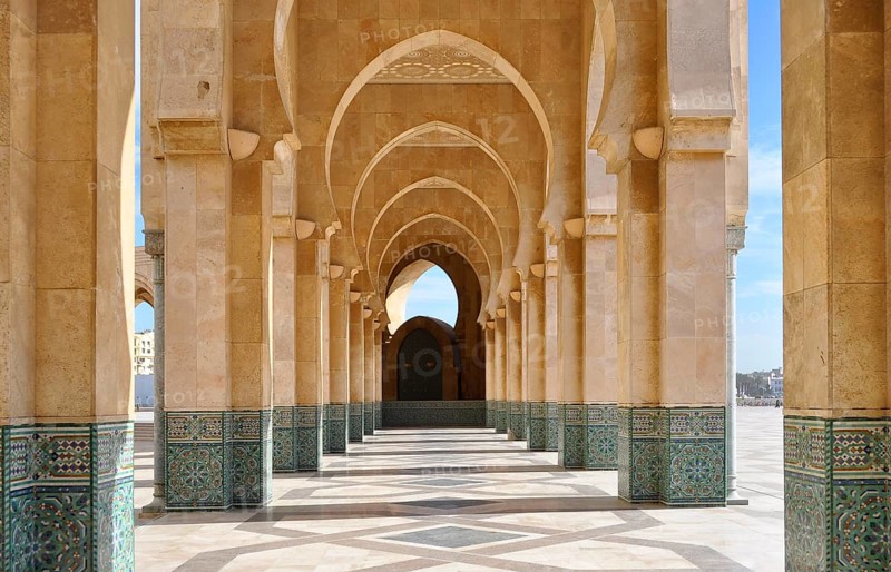 Casablanca city centre, mosque in the city centre, Hassan II Mosque