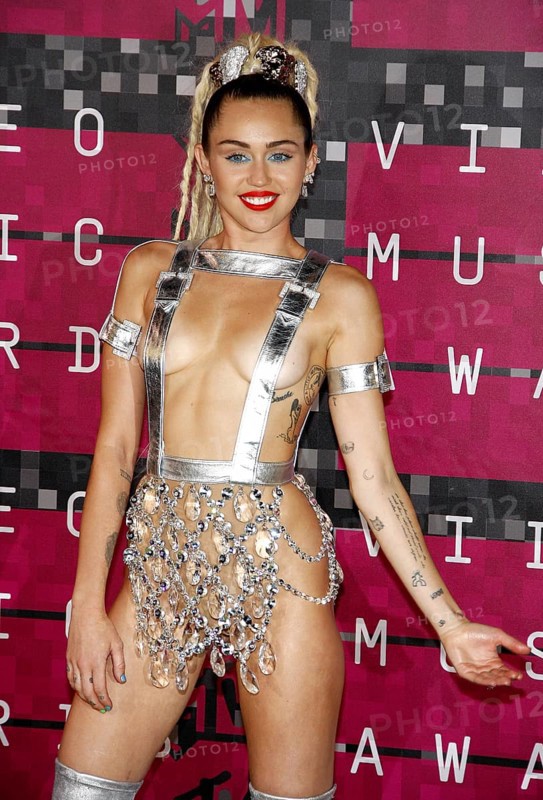 LOS ANGELES, CA, AUGUST 30, 2015: Miley Cyrus at the 2015 MTV Video Music Awards held at the Microsoft Theater in Los Angeles, USA on August 30, 2015