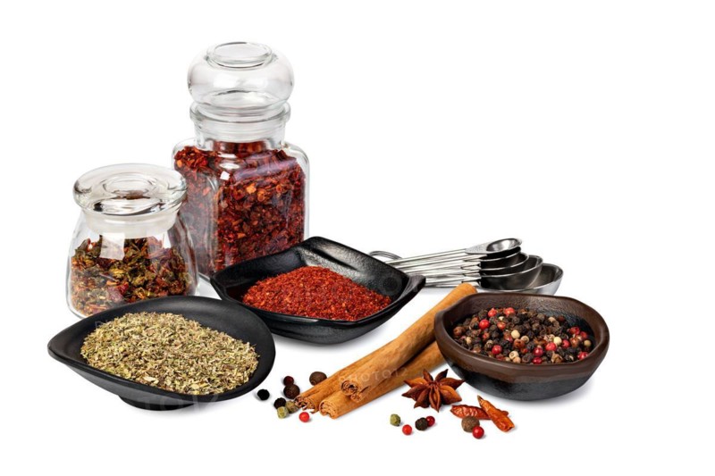 spices set isolated on white background