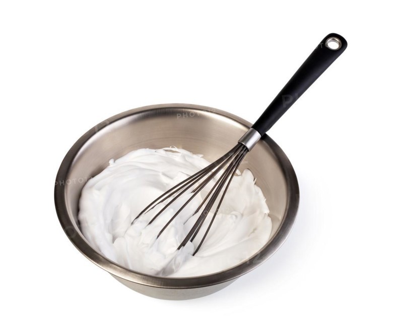 balloon whisk isolated in white background