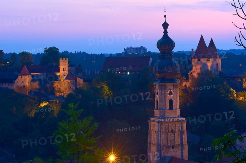 Burghausen, castle, Altötting district, Upper Bavaria, Bavaria, about the Salzach), Germany, Austria, Europe