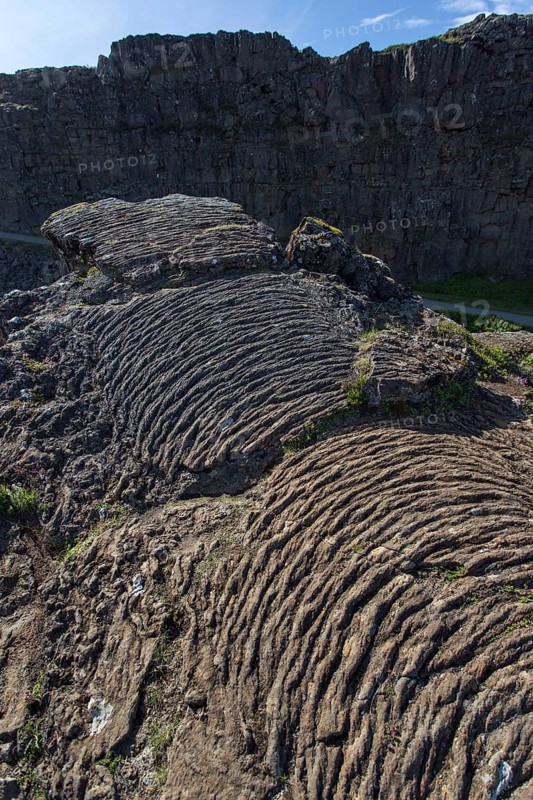 Rippenlava, Thingvellir, Iceland, Europe