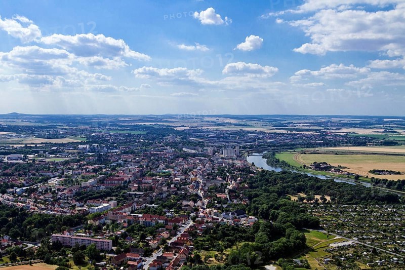 Elbe, Riesa, Meissen County, Saxony, Germany, Europe