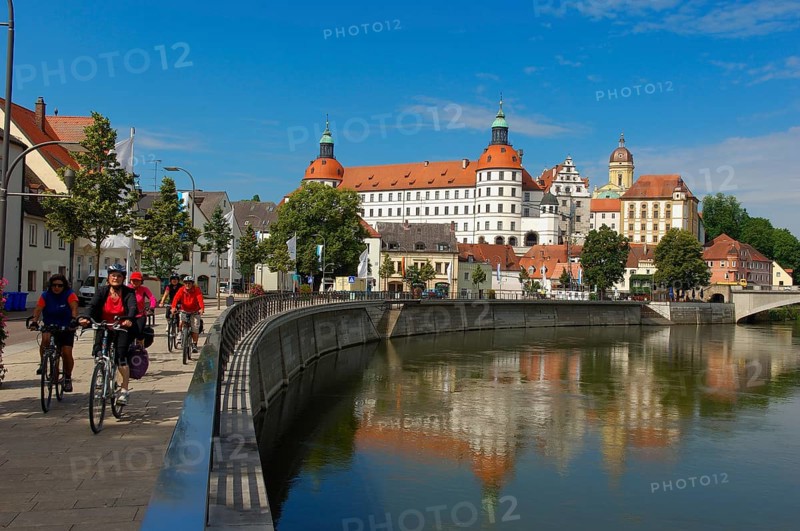Neuburg on the Danube, Neuburg Castle, Neuburg Castle, Danube, Upper Bavaria, Bavaria, Germany, Europe