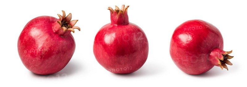 Pomegranate isolated on white background