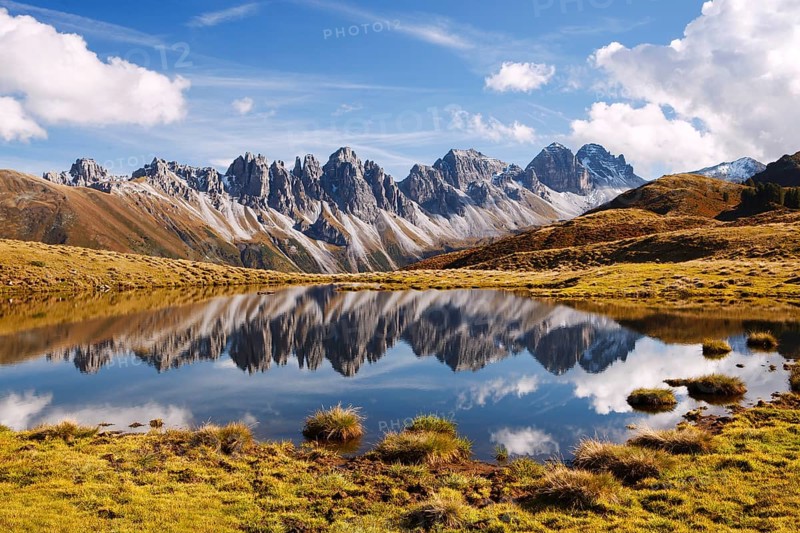 Kalkkögel Range in the Stubai Alps, Tyrol, Austria, Europe
