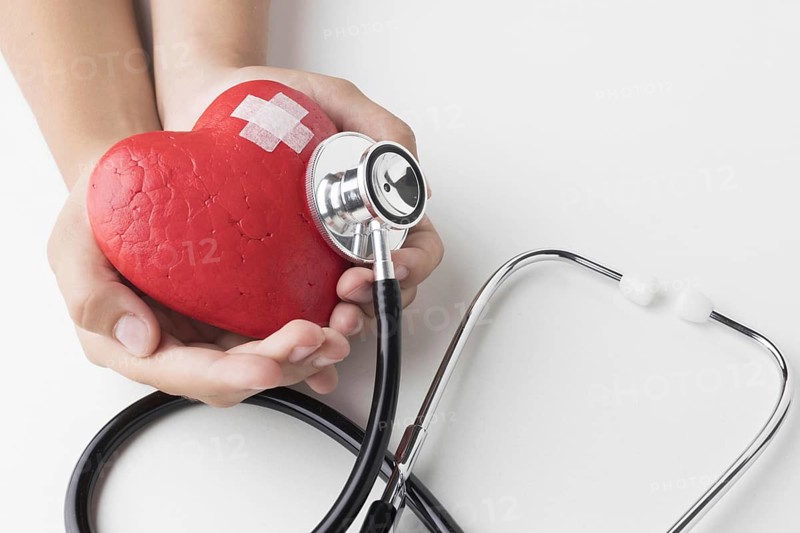 Top view world heart day concept with stethoscope. Resolution and high quality beautiful photo