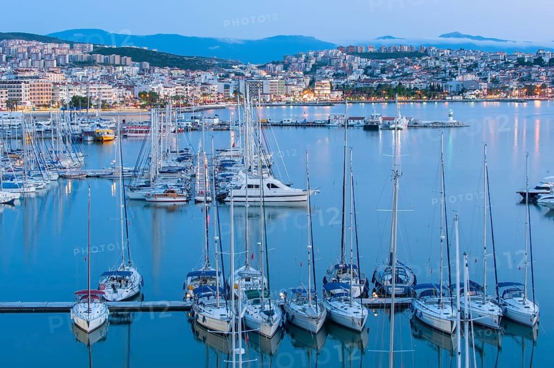 Marina and Port, Kusadasi, Izmir, Aydin Province, Turkey, Asia