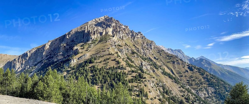 Roc Peirous, seen from Forte Pramand, Salbertrand, Piedmont, Italy, Europe