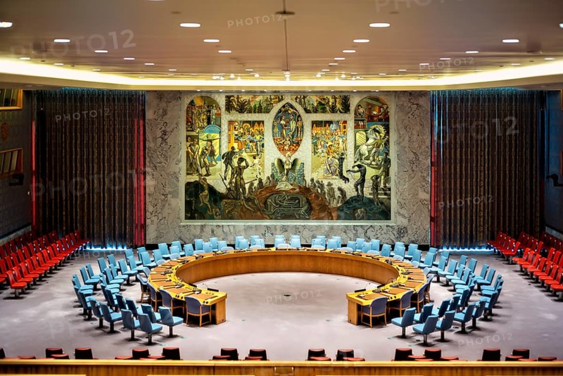 New York. Manhattan. United Nations Headquarters. Security Council Hall