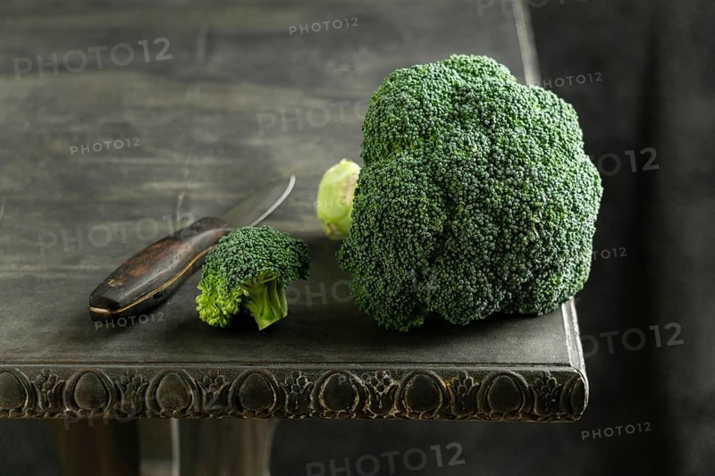 Broccoli table high angle