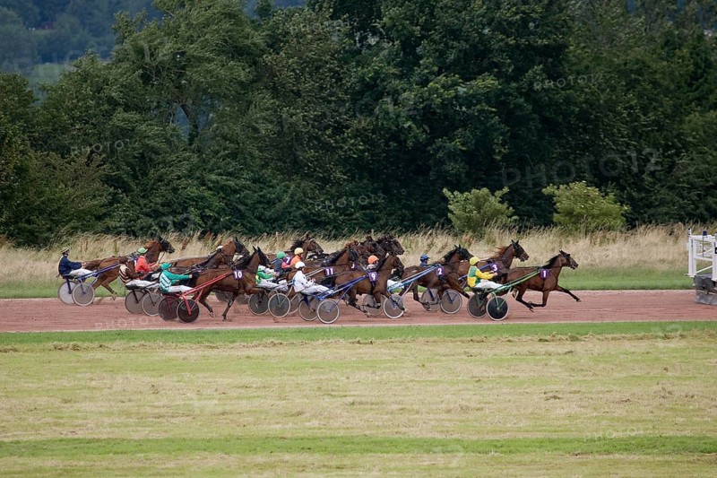 Horse Racing, French Trotter, Racecourse of Lisieux in Normandy
