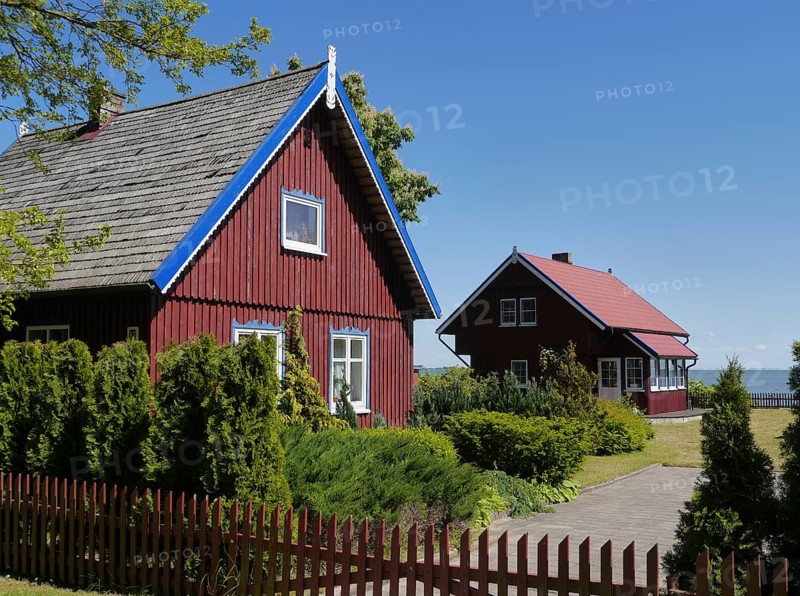 Wooden houses in Preila