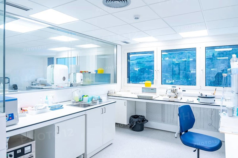 Interior of a modern laboratory research in a hospital with no people
