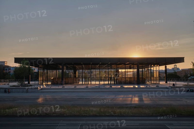 Germany, Berlin, 08. 062021, Neue Nationalgalerie, in the evening light, Europe