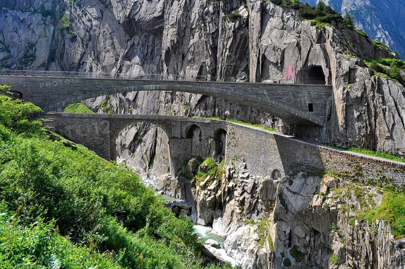 By the Devil's Bridge, Schöllenen Gorge, Uri