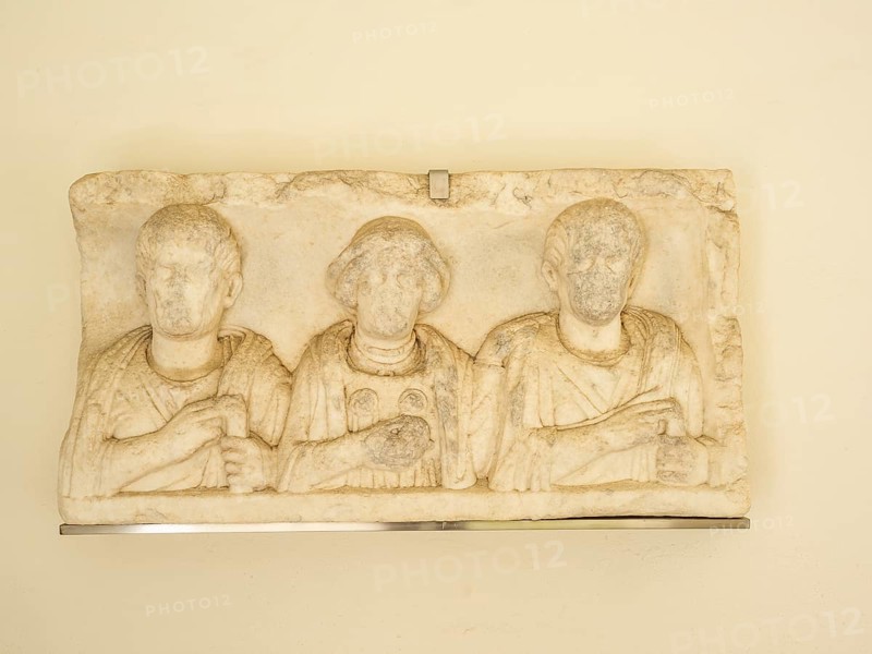 Relief stone, gravestone from the Roman period, Vorau, Styria, Austria, Europe