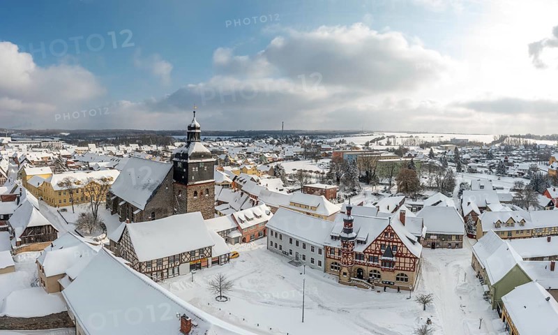 City of Harzgerode Winter Impressions Aerial Photographs