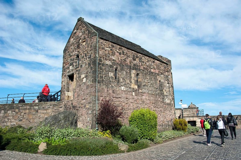 St Margaret's Chapel, Edinburgh Castle, Edinburgh, Lothian, Scotland, United Kingdom, Europe