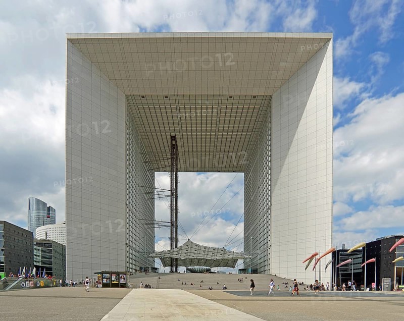 Grande Arche De La Defense, La Defense business district, Paris, France, Europe